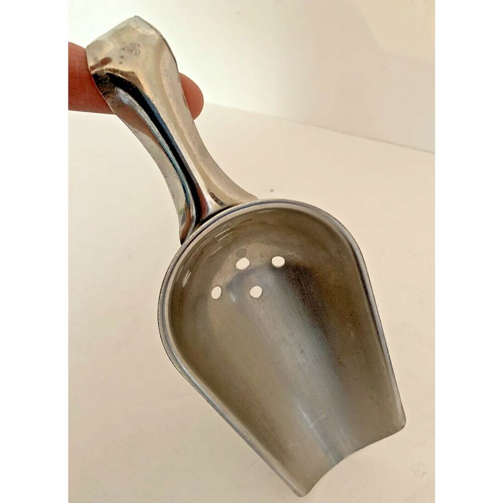 Vintage General Lion Bentley Stainless Steel Ice Scoop Japan 8"L